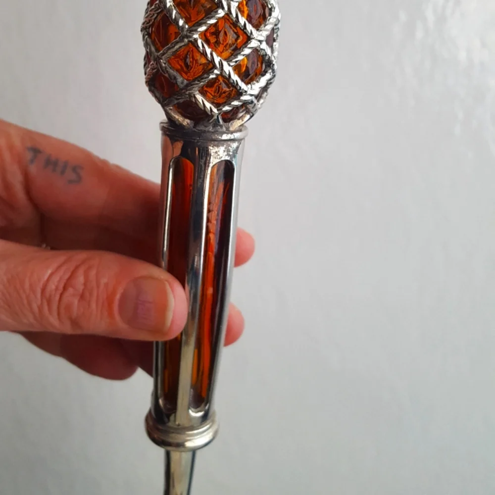 🍍Vtg Pineapple Amber Serving Utensils